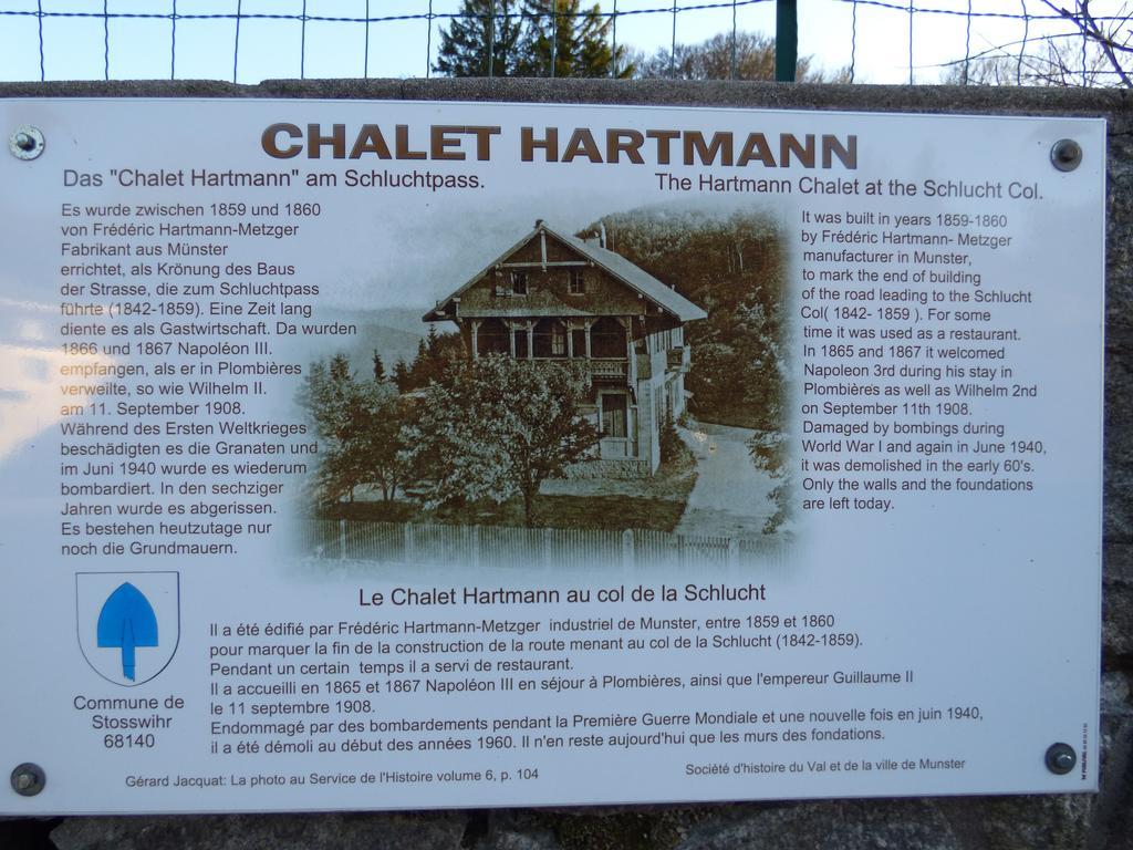Stosswihr Hotel Restaurant Du Chalet מראה חיצוני תמונה